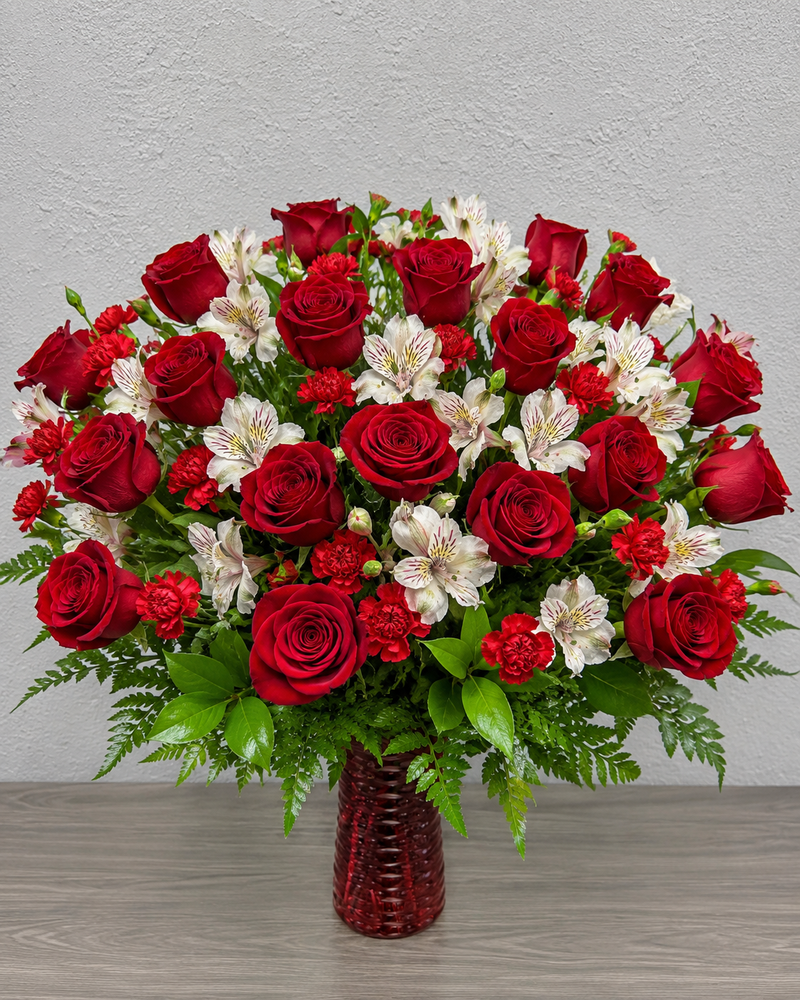 Classic Crimson Rose Bouquet