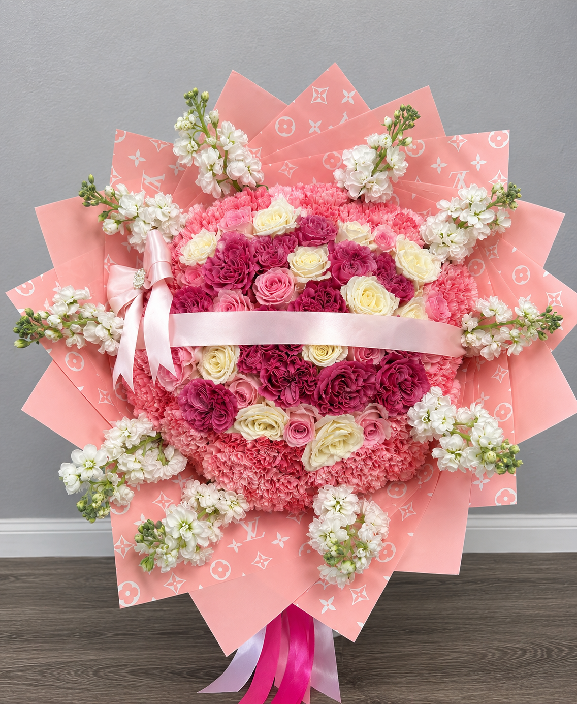 Pink Champagne Garden Bouquet