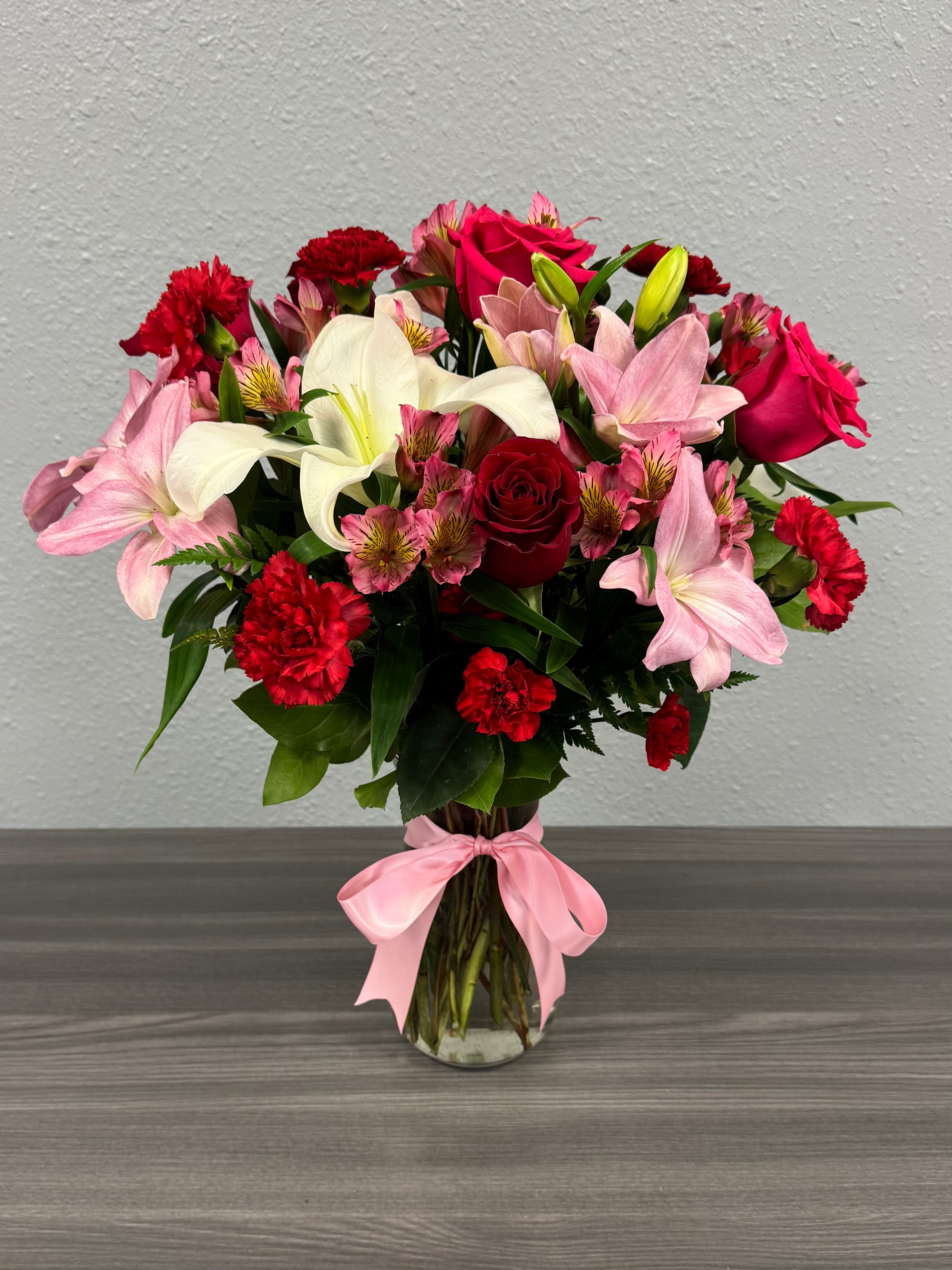 Blush & Crimson Garden