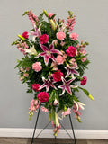 Pink Stargazer Sympathy Spray