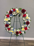 Patriotic Grace Sympathy Wreath