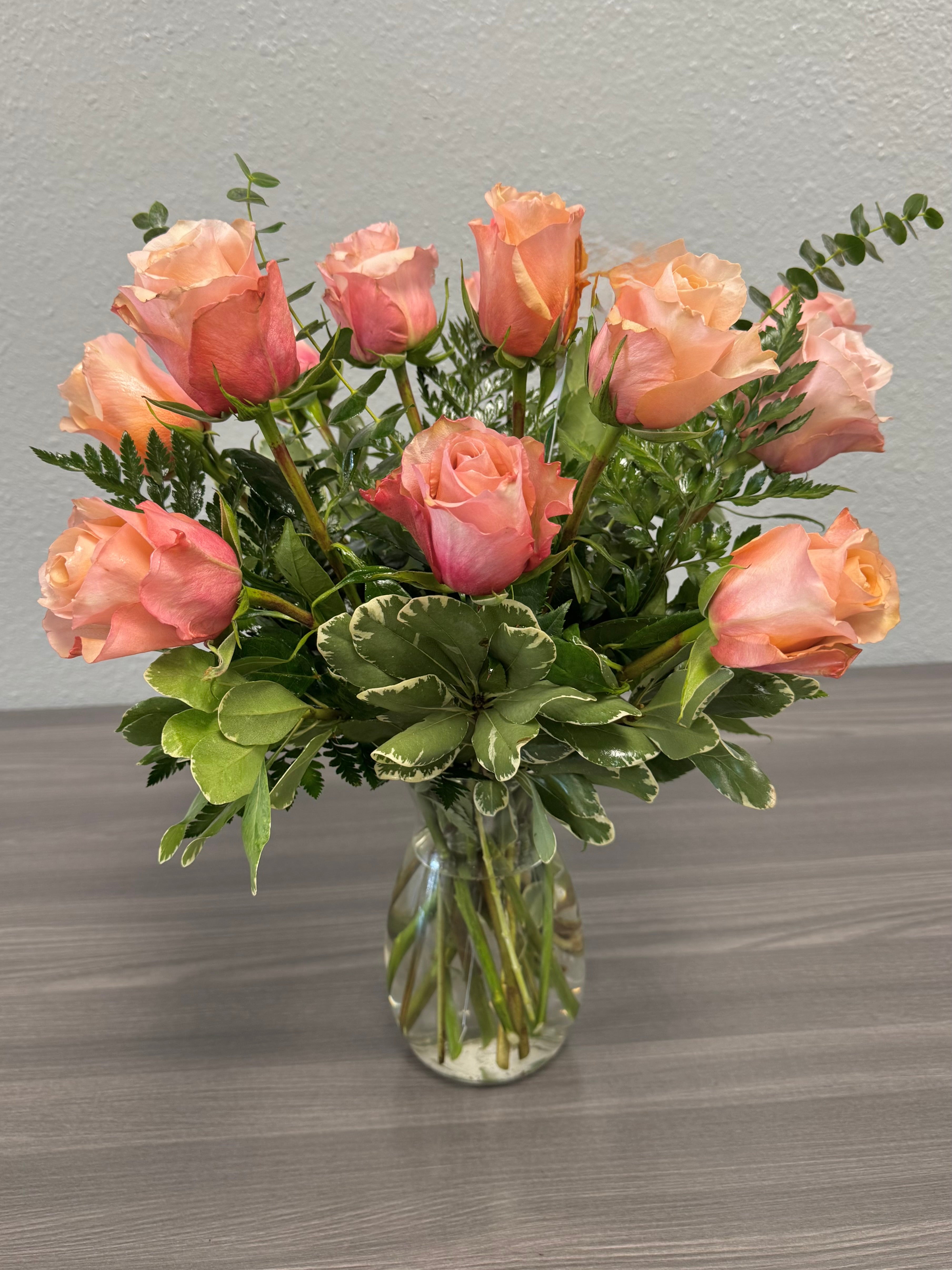 Peach Champagne Roses
