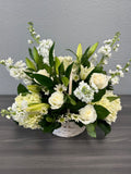 Heavenly White Garden Basket